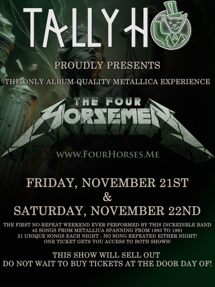 The Four Horsemen – Album-Quality Metallica Experience TWO NIGHTS – NO REPEAT WEEKEND!