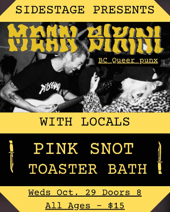 Mean Bikini | Pink Snot | Toaster Bath at Sidestage – Winnipeg, Canada