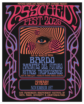 Psyched! Fest 2025 – Dia de Muertos Celebration at Crybaby – Oakland, CA