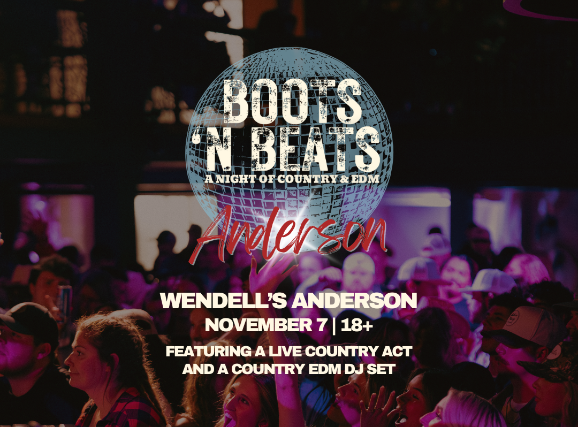 Boots N Beats | A Country EDM Concert (18+) at Wendell’s Indoors – Anderson, SC