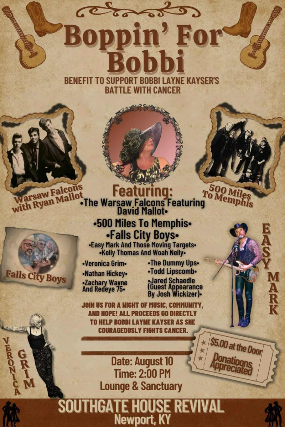 Boppin' for Bobbi: A Benefit for Our Friend Bobbi Jean!