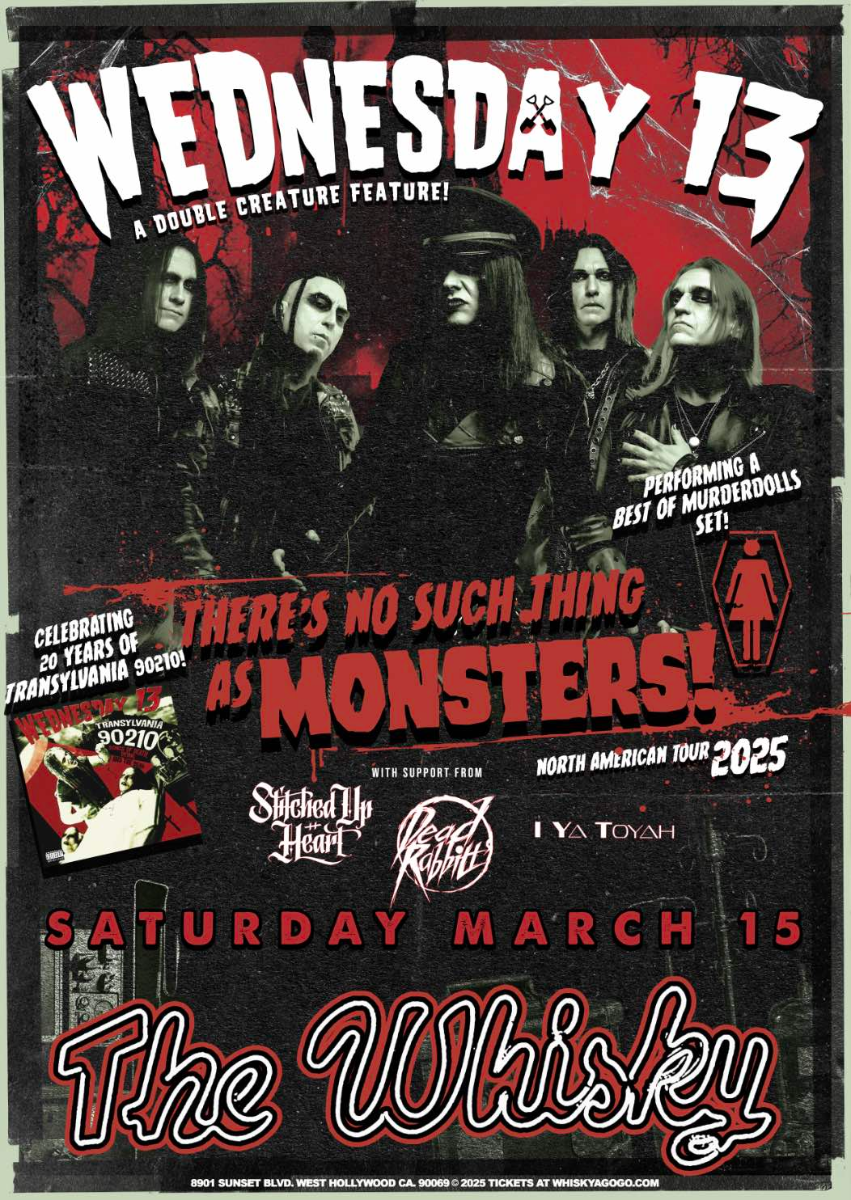 Wednesday 13 (Performing A Best Of Murderdolls Set), Stitched Up Heart, The Dead Rabbitts, I Ya Toyah