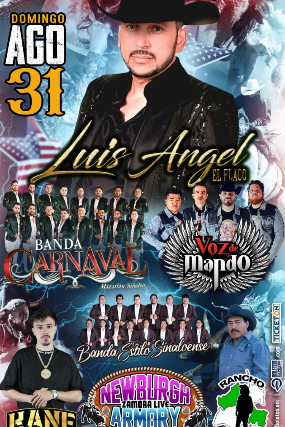 Luis Angel El Flaco, Banda Carnaval, Voz De Mando y m?s en New York! 