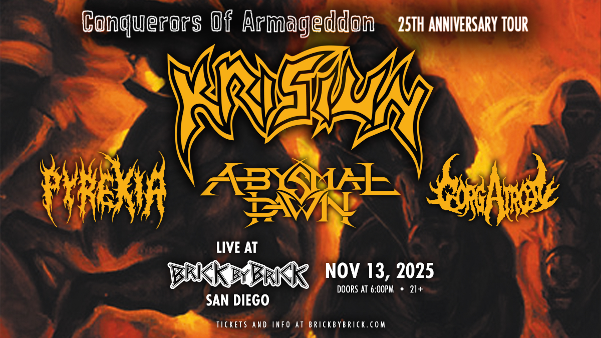 Krisiun with special guests at Brick by Brick