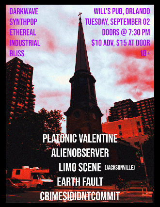 Platonic Valentine, Alien Observer, LIMO SCENE, Earth Fault, crimesididntcommit