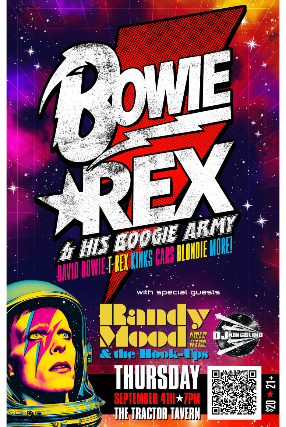 BowieRex & His Boogie Army w/ Randy Mood & The Hook-Ups