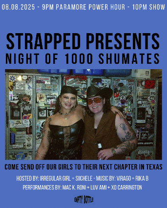 Strapped Presents: Night of 1000 Shumates at Empty Bottle – Chicago, IL