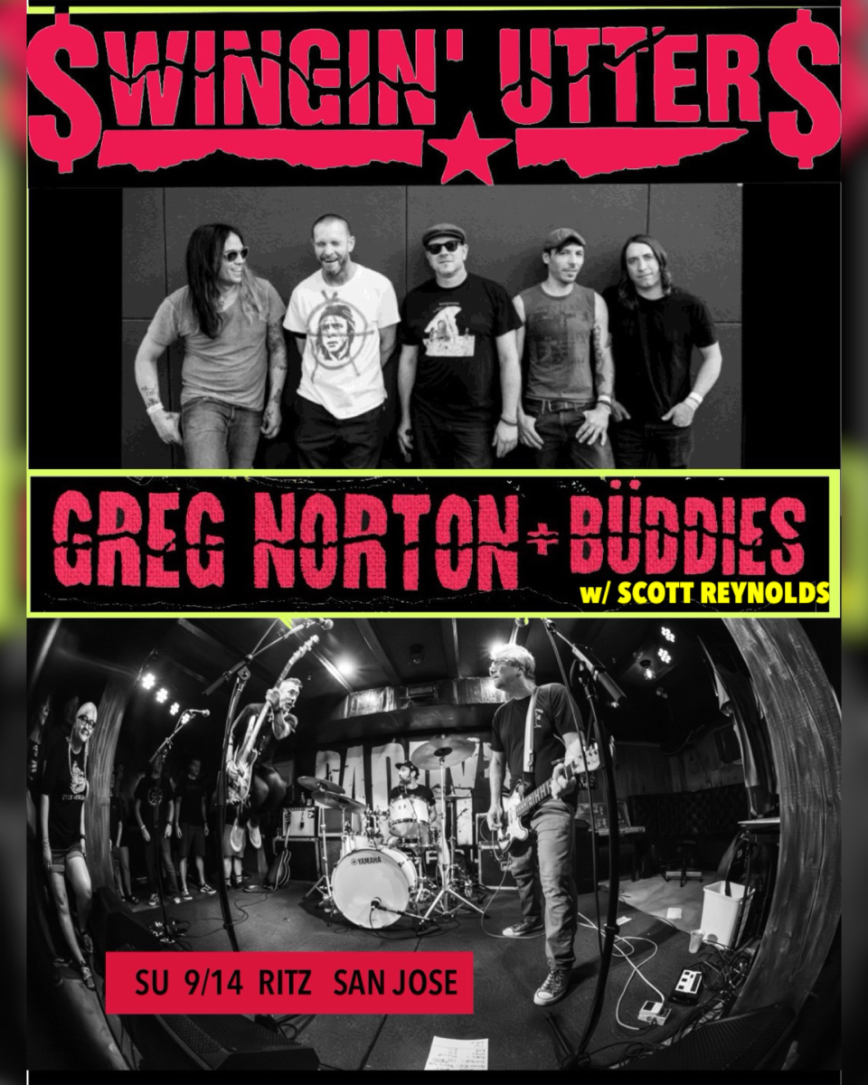 Swingin' Utters, Greg Norton + Buddies (w/ Scott Reynolds of Hüsker ...