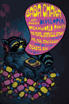 Baba Chaka, with Dreamworld Panic, and Developer at The Pearl – Vancouver, Canada