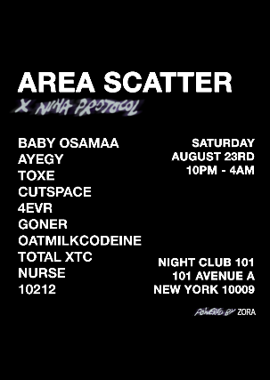 Area Scatter x Nina Protocol at Night Club 101 – New York, NY