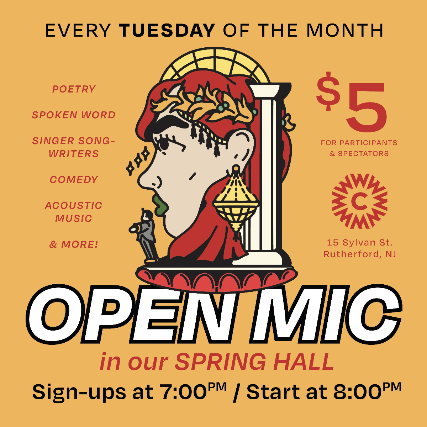 Williams Center Open Mic at Williams Center – Spring Hall – Rutherford – Rutherford, NJ