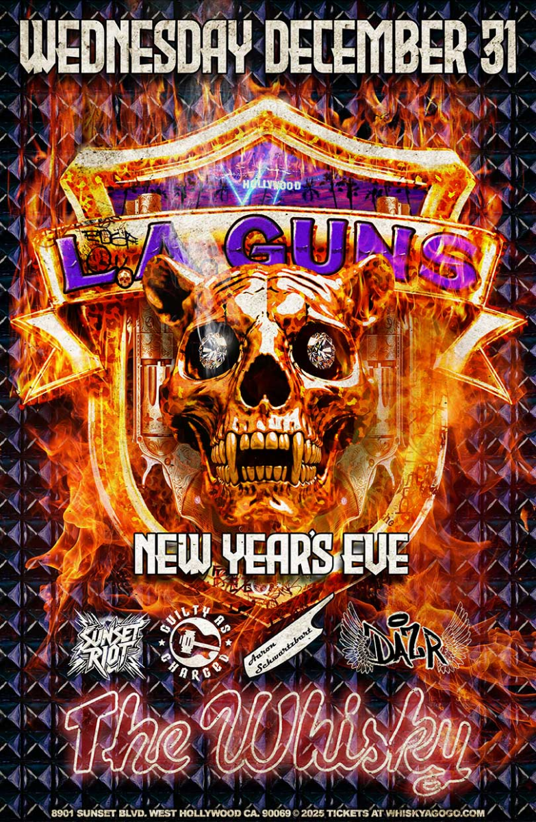 L.A. Guns, Sunset Riot, Guilty as Charged, Taz Taylor Band, DÅZR, Empiires, Cydonia (Tribute to Muse), Aaron Schwartzbart