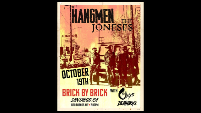 The Hangmen & The Joneses with special guests at Brick by Brick at Brick By Brick – San Diego, CA