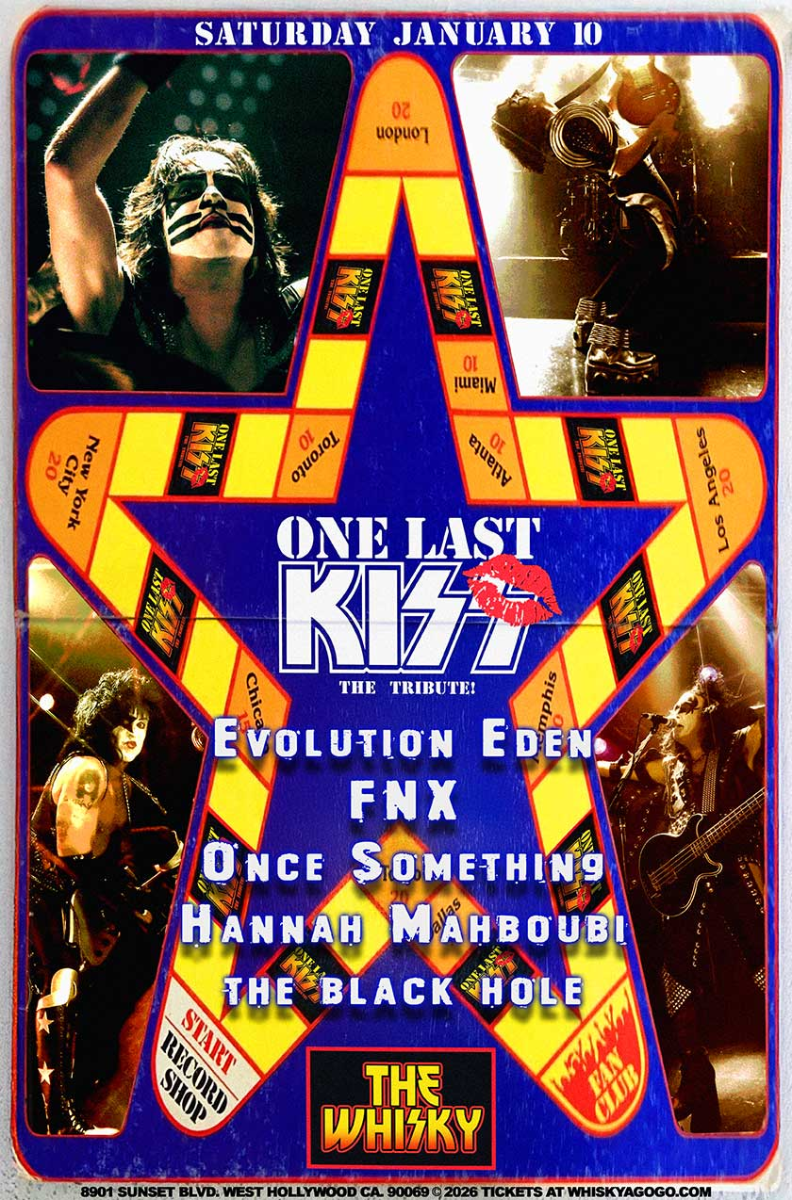 One Last Kiss - Kiss Tribute, Evolution Eden, FNX, Once Something, Hannah Mahboubi, The Black Hole