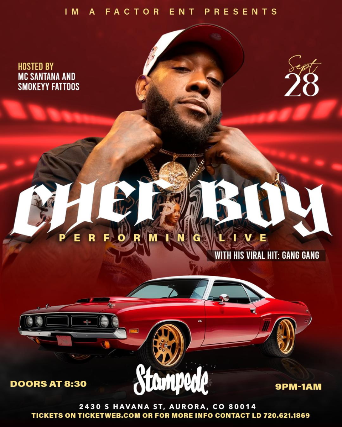 Chef Boy Live at Stampede – Aurora, CO