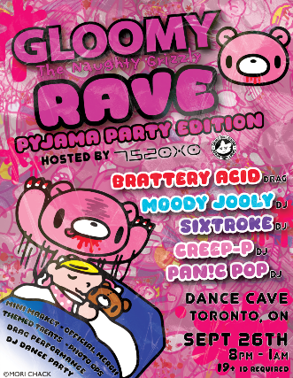 Gloomy Rave: Pyjama Party Edition at The Dance Cave – Toronto, Canada