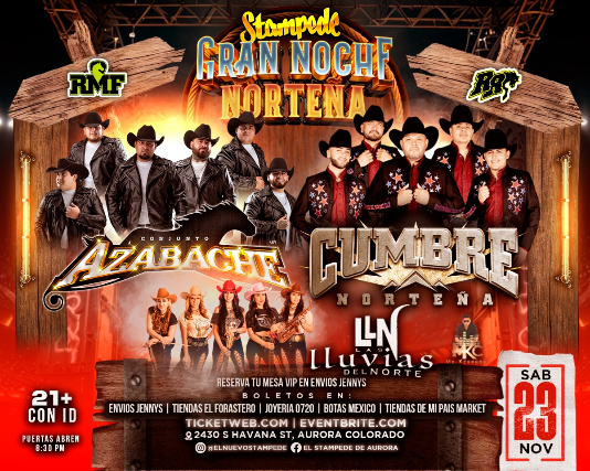 Conjunto Azabache – Cumbre Nortena – Las Lluvias Del Norte at Stampede – Aurora, CO