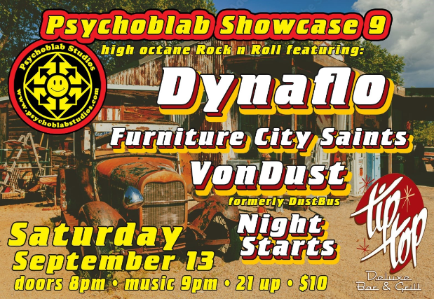 Psychoblab Showcase 9 at Tip Top Deluxe Bar & Grill – Grand Rapids, MI
