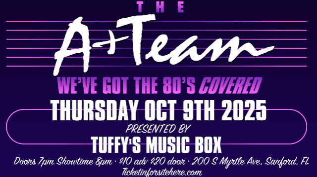 A+ Team The Ultimate 80’s Tribute Band at Tuffy’s Music Box – Sanford, FL