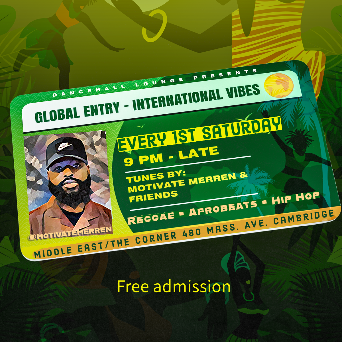 Global Entry with Motivate Merren & Friends | Event Image