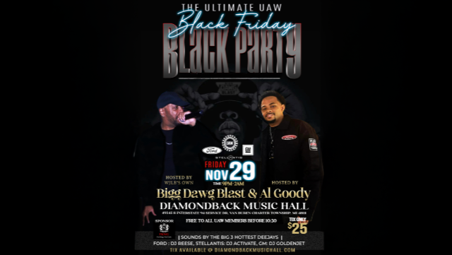 The Ultimate Black Friday Party! at Diamondback Music Hall – Belleville, MI