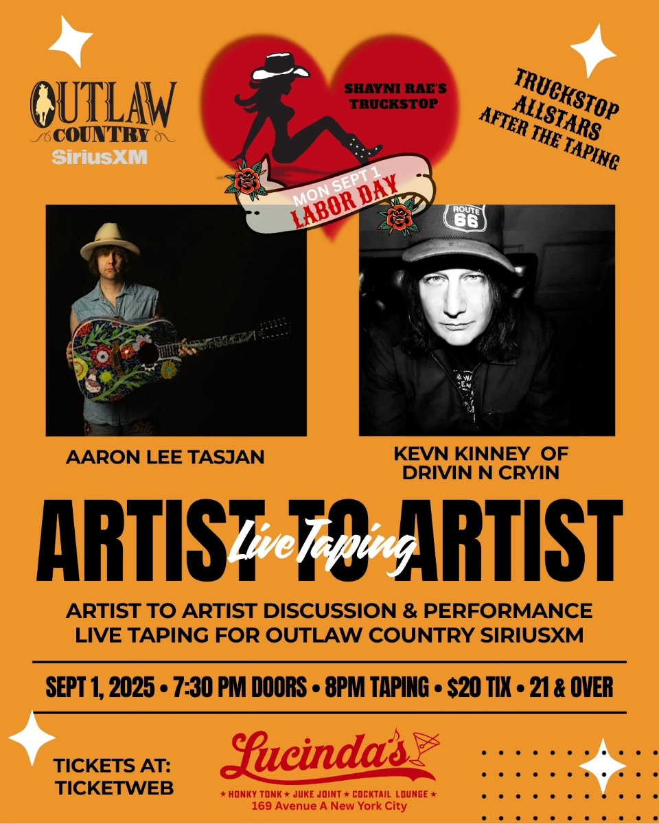 Kevn Kinney and Aaron Lee Tasjan Sirius XM Live Taping