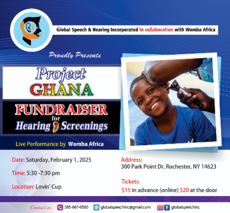 Project Ghana: Fundraiser for Hearing Screenings at Lovin’ Cup – Rochester, NY