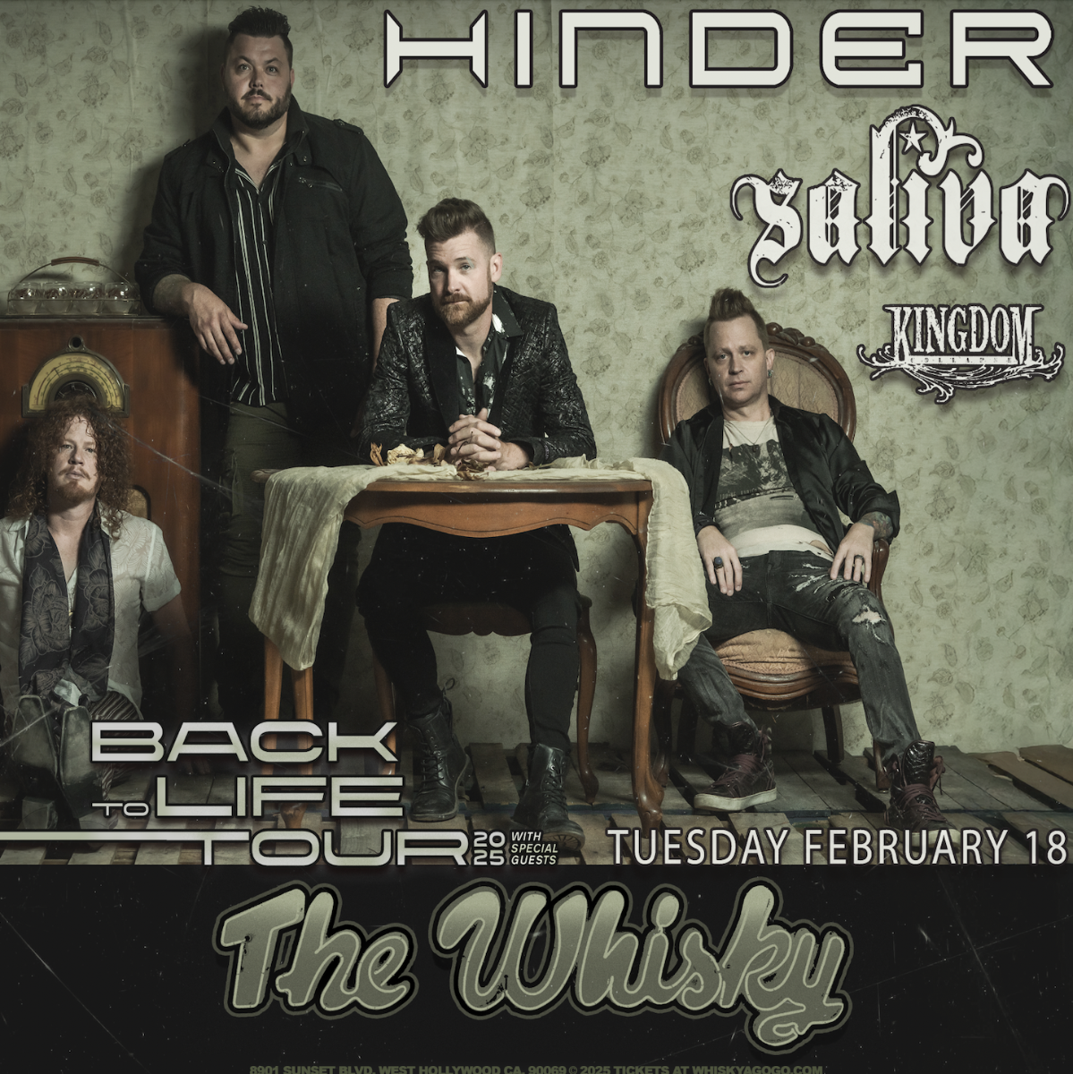 Hinder, Saliva, Kingdom Collapse