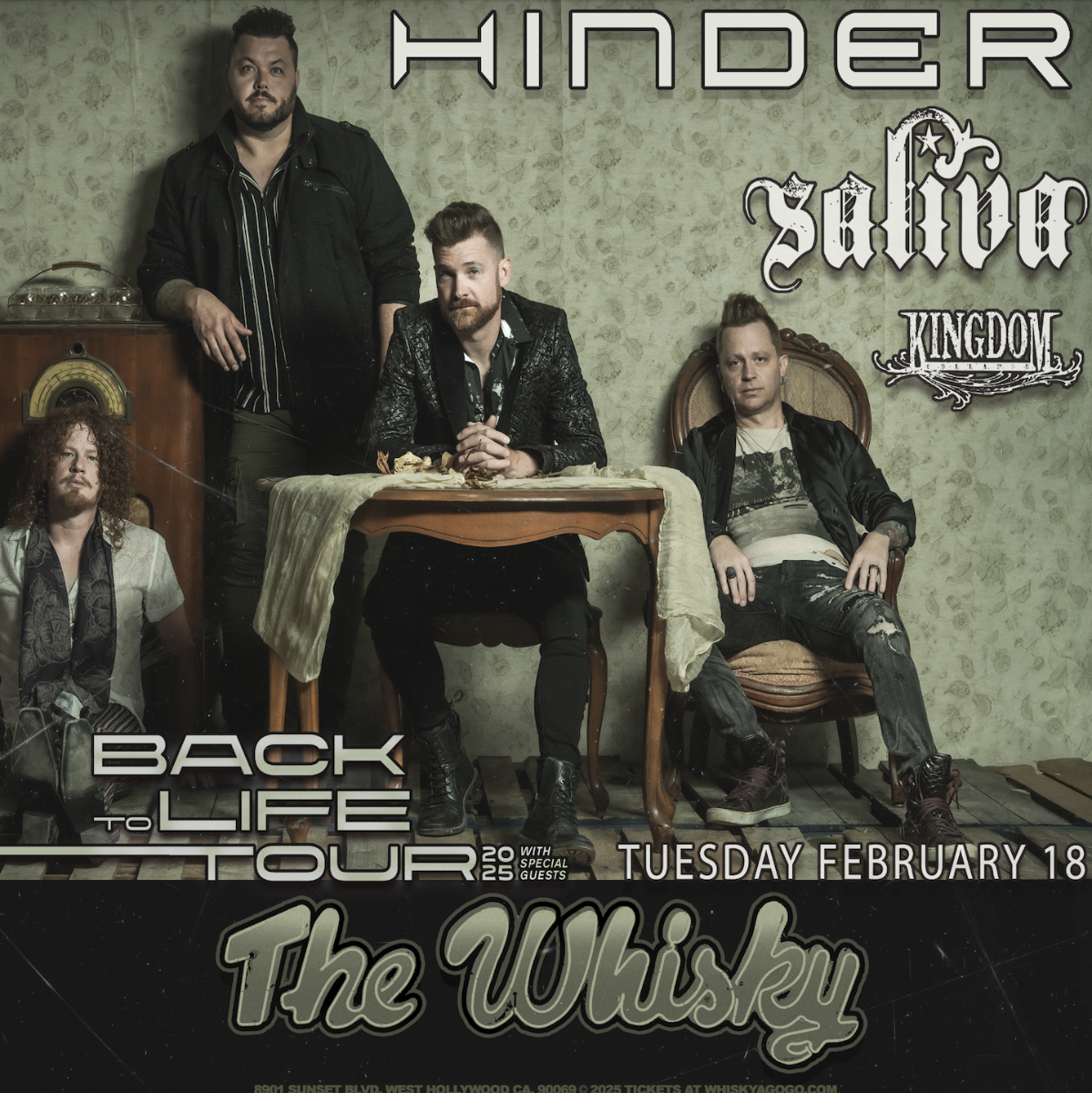 Hinder, Saliva, Kingdom Collapse , Arsenic Kitchen