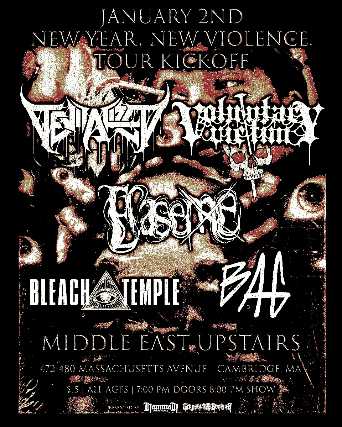 Devitalized, Voluntary Victim, Erase Me, Bleach Temple, Bag at Middle East – Upstairs – Cambridge, MA