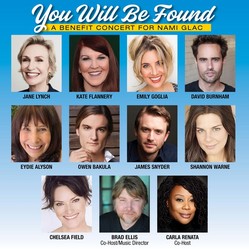 YOU WILL BE FOUND - A BENEFIT CONCERT FOR NAMI GLAC (National Alliance on Mental Illness,Greater Los Angeles Coun...