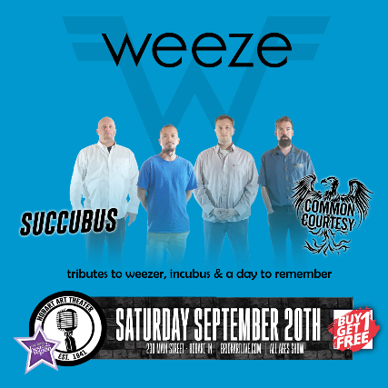 WEEZE (A TRIBUTE TO WEEZER) at Hobart Art Theatre – Hobart, IN