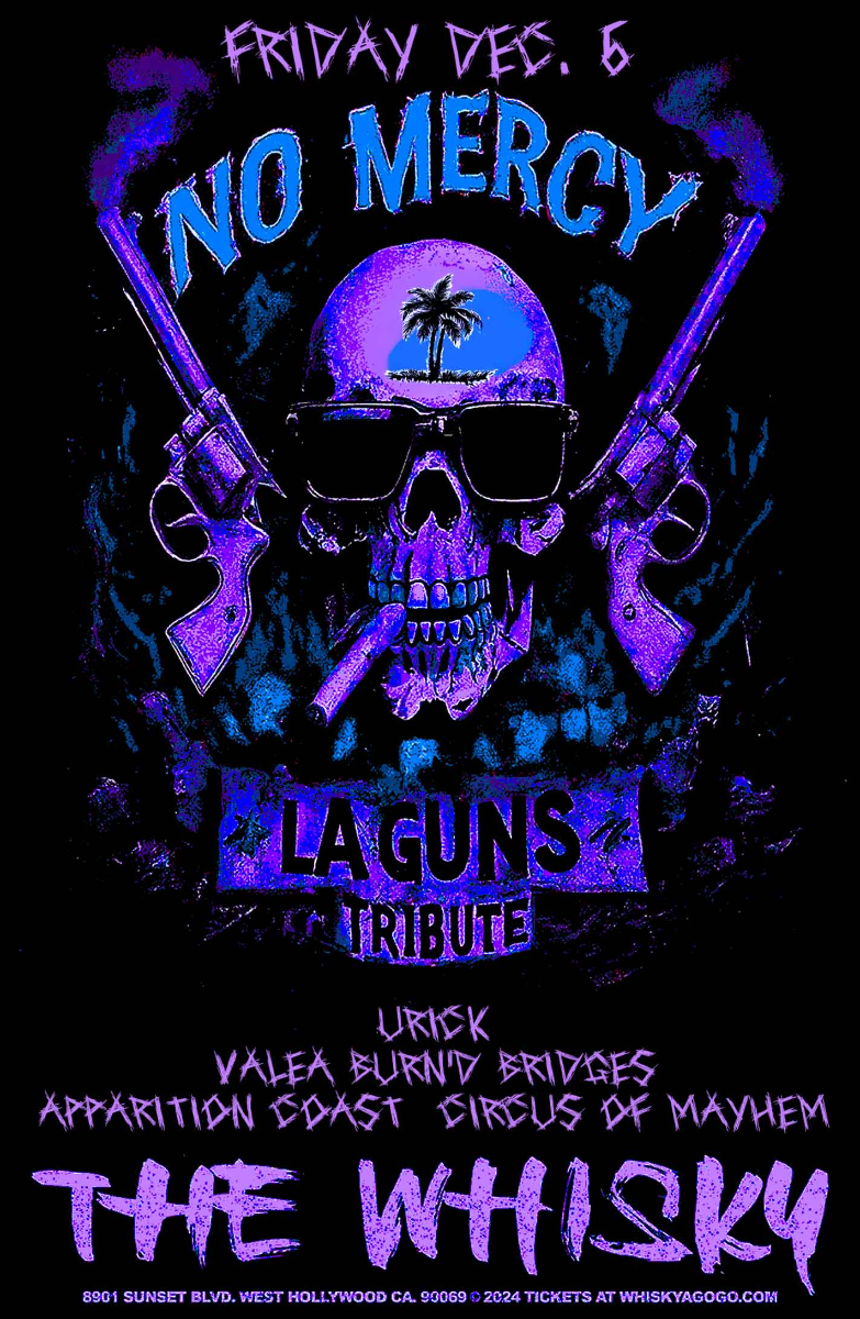 No Mercy (Tribute to L.A. GUNS), Urick, Burn'd Bridges, Valea, Apparition Coast, Circus of Mayhem