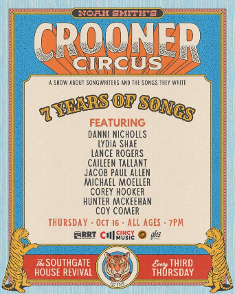 Noah Smith’s Crooner Circus at The Southgate House Revival – Revival Room – Newport, KY