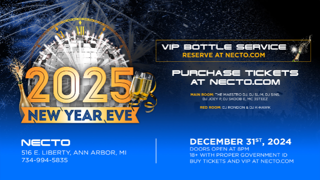 NYE 2025 – Necto at Necto – Ann Arbor, MI