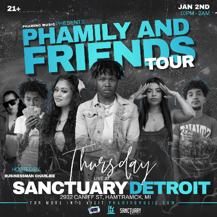 Phamily And Friends Tour at The Sanctuary Detroit – Hamtramck, MI