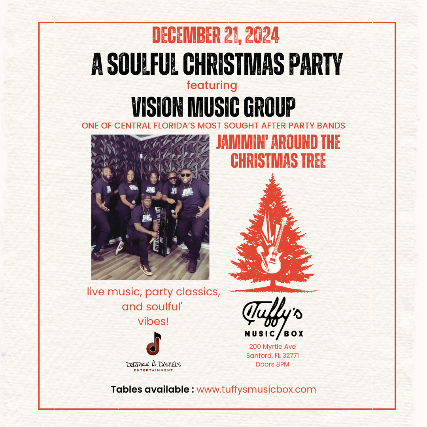 A Soulful Christmas Party at Tuffy’s Music Box – Sanford, FL