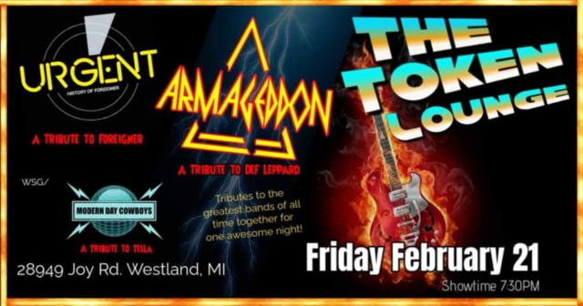 Armageddon - Def Leppard Tribute, URGENT - Foreigner Tribute, TESLA Tribute - Modern Day Cowboys