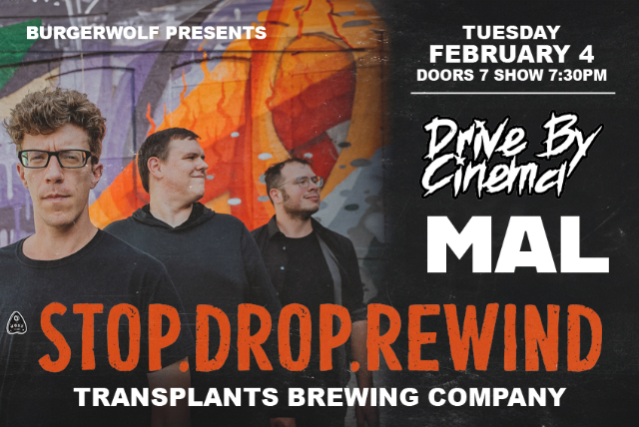 FREE SHOW: Stop. Drop. Rewind / Drive By Cinema / MAL