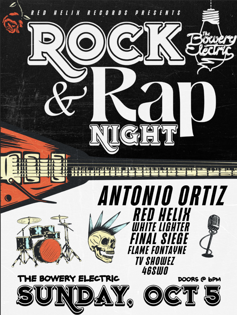 Rock & Rap Night • Antonio Oritz • Red Helix • White Lighter • Final Siege • Flame Fontayne • TV Showez • 48SWO