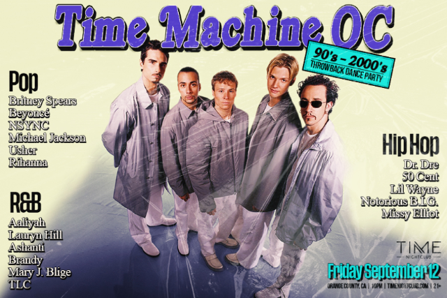 Using concert image Time Machine: 90s - 2000s Throwback Dance Party concert image