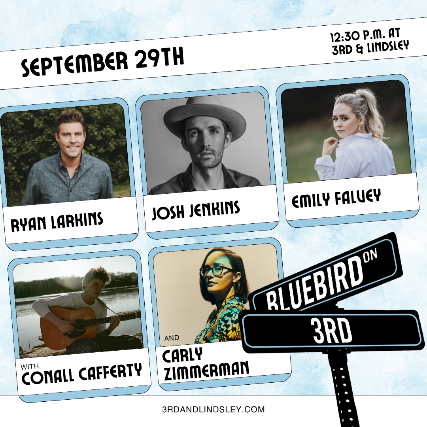 Bluebird On 3rd  featuring Ryan Larkins ,  Josh Jenkins &  Emily Falvey, Conall Cafferty with Carly Zimmerman