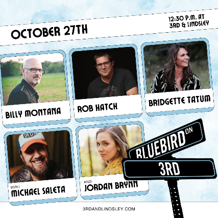 Bluebird On 3rd featuring Billy Montana , Rob Hatch , Bridgette Tatum with Michael Saleta and Jordan Brynn at 3rd and Lindsley – Nashville, TN