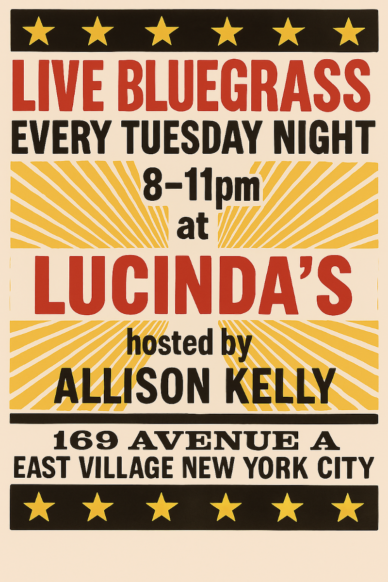 Event Image - Live Weekly Bluegrass with Allison Kelly - 24