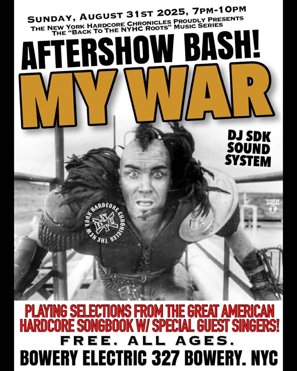 Aftershow Bash! My War