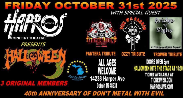 Halloween at Harpo’s Concert Theatre – Detroit, MI