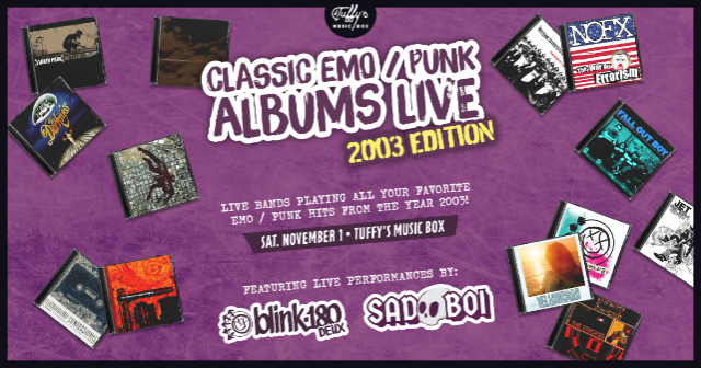 Classic Emo/Punk Albums Live: 2003 Edition at Tuffy’s Music Box – Sanford, FL