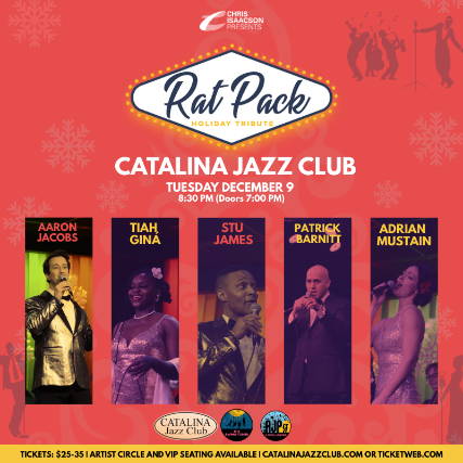 Image of AARON JACOBS & THE SWING TONES present RAT PACK HOLIDAY TRIBUTE Image of AARON JACOBS & THE SWING TONES present RAT PACK HOLIDAY TRIBUTE