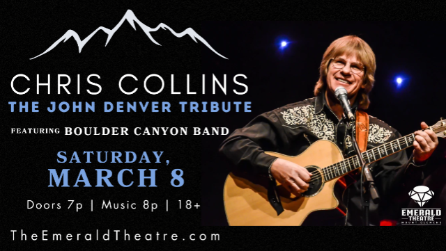 Chris Collins – The John Denver Tribute – Featuring Boulder Canyon Band at Emerald Theatre – Mount Clemens, MI