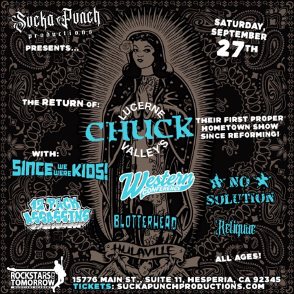 CHUCK WITH SINCE WE WERE KIDS WESTERN CONFERENCE AND MORE AT ROCKSTARS OF TOMORROW IN HESPERIA